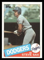 1985 Topps Base Set #470 Steve Sax