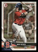 2018 Bowman Draft #BD-124 Nick Decker