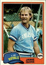 1981 Topps Base Set #507 Jamie Quirk