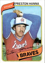 1980 Topps Base Set #489 Preston Hanna
