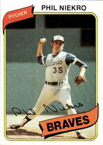1980 Topps Base Set #245 Phil Niekro