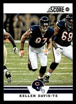 2012 Score Base Set #67 Kellen Davis