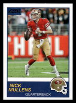 2019 Score Base Set #305 Nick Mullens