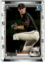 2020 Bowman Draft #BD-148 Rj Dabovich