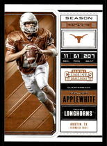 2018 Panini Contenders Draft Picks #65 Major Applewhite