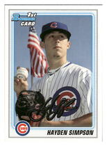 2010 Bowman Draft Prospects #BDPP40 Hayden Simpson