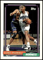 1992 Topps Base Set #393 Alonzo Mourning