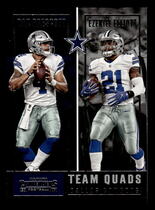 2017 Panini Contenders Team Quads #TQ-1 Dak Prescott|Dez Bryant|Ezekiel Elliott|Jason Witten