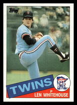 1985 Topps Base Set #406 Len Whitehouse