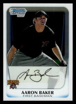 2011 Bowman Chrome Prospects #BCP39 Aaron Baker