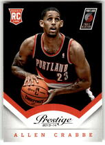 2013 Panini Prestige #199 Allen Crabbe