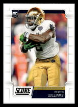 2019 Score Base Set #342 Dexter Williams