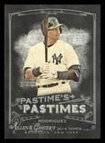2014 Topps Allen & Ginter Pastimes Pastime #PP-ARO Alex Rodriguez