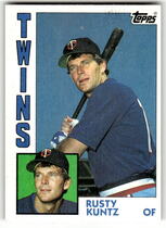 1984 Topps Base Set #598 Rusty Kuntz