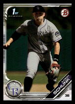 2019 Bowman Draft #BD-129 Aaron Schunk