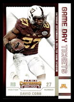 2015 Panini Contenders Draft Picks Game Day Tickets #13 David Cobb