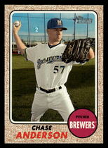 2017 Topps Heritage High Number #644 Chase Anderson