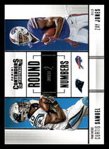 2017 Panini Contenders Round Numbers #RN-10 Curtis Samuel|Zay Jones