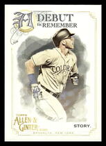2020 Topps Allen & Ginter A Debut to Remember #DTR-25 Trevor Story