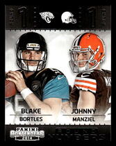 2014 Panini Contenders Round Numbers #1 Blake Bortles|Johnny Manziel