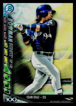 2017 Bowman Chrome Bowman Scouts Updates #BSU-ID Isan Diaz