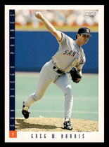 1993 Score Base Set #599 Greg W. Harris