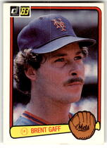 1983 Donruss Base Set #553 Brent Gaff