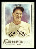2020 Topps Allen & Ginter #11 Lou Gehrig