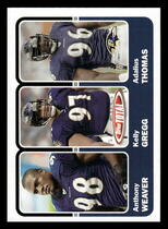 2003 Topps Total #333 Adalius Thomas|Anthony Weaver|Kelly Gregg