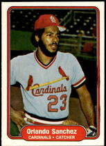 1982 Fleer Base Set #126 Orlando Sanchez