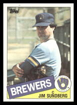 1985 Topps Base Set #446 Jim Sundberg