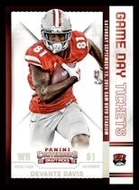 2015 Panini Contenders Draft Picks Game Day Tickets #65 Devante Davis