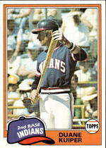 1981 Topps Base Set #612 Duane Kuiper