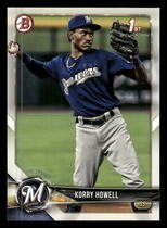 2018 Bowman Draft #BD-61 Korry Howell