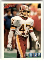 1993 Bowman Base Set #86 A.J. Johnson
