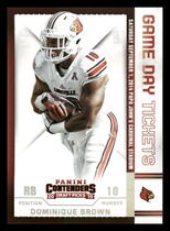 2015 Panini Contenders Draft Picks Game Day Tickets #68 Dominique Brown