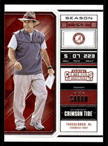 2018 Panini Contenders Draft Picks #76 Nick Saban