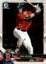2018 Bowman Chrome Draft #BDC-124 Nick Decker