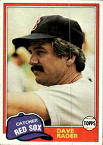 1981 Topps Base Set #378 Dave Rader
