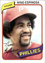 1980 Topps Base Set #447 Nino Espinosa