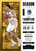 2017 Panini Contenders #37 Klay Thompson
