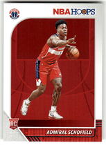 2019 Panini NBA Hoops #231 Admiral Schofield