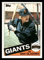 1985 Topps Base Set #386 Dan Gladden