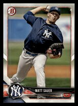 2018 Bowman Draft #BD-184 Matt Sauer