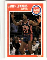 1989 Fleer Base Set #46 James Edwards