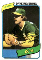 1980 Topps Base Set #438 Dave Revering