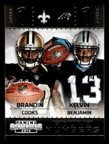 2014 Panini Contenders Round Numbers #18 Brandin Cooks|Kelvin Benjamin