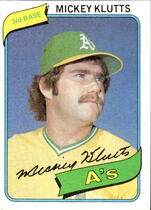 1980 Topps Base Set #717 Mickey Klutts