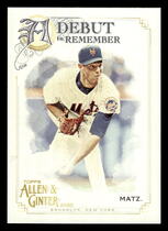 2020 Topps Allen & Ginter A Debut to Remember #DTR-17 Steven Matz