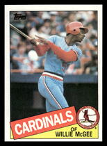 1985 Topps Base Set #757 Willie McGee